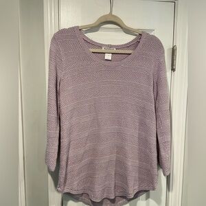 NWOT NorthStyle Size S Lavender Cotton Knit Long Sleeve Pullover Sweater